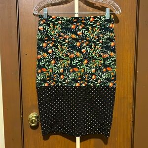 Colorful pencil skirt size small LuLaroe